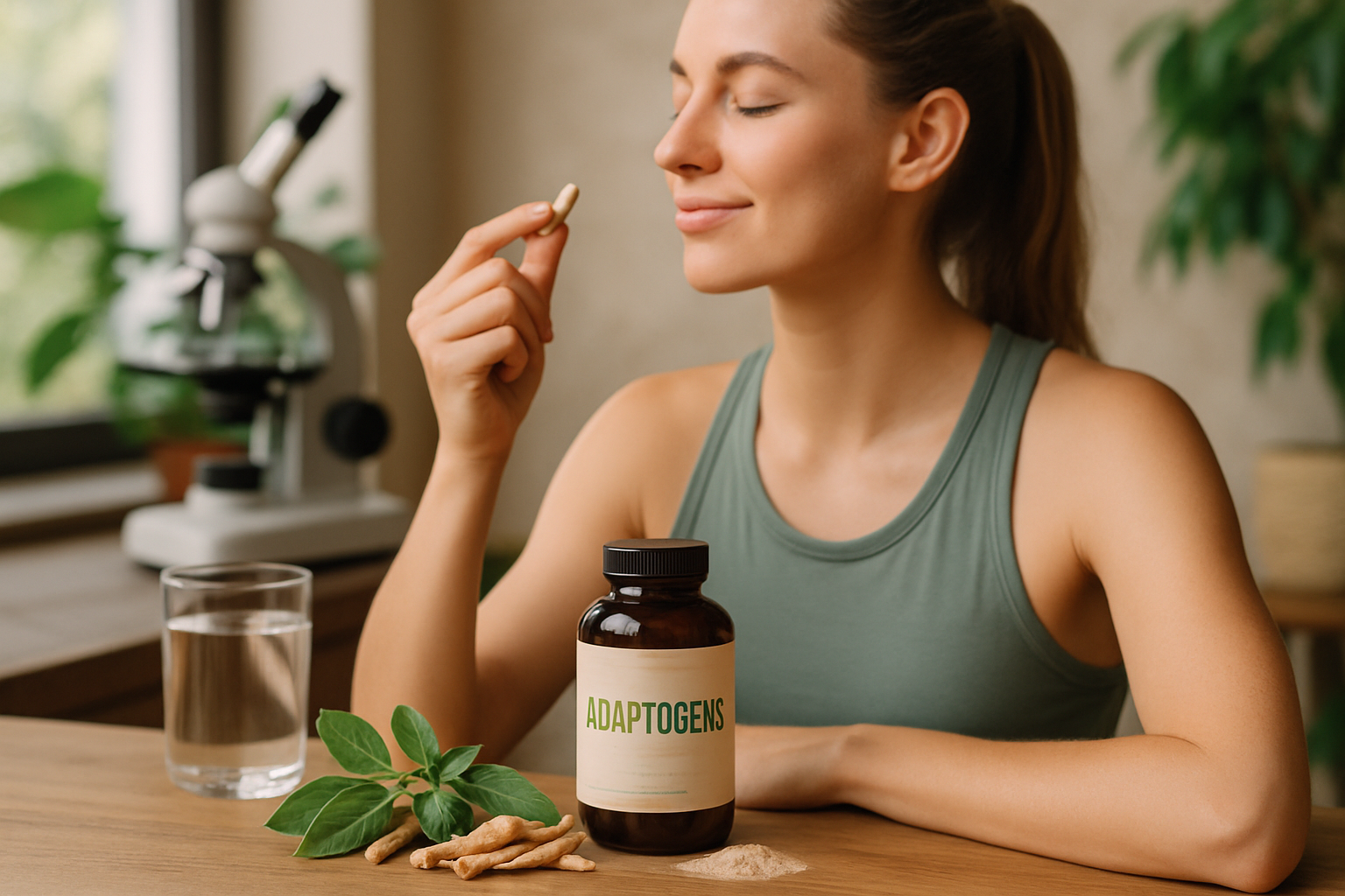 Entspannte Person in Natur symbolisiert natürliche Cortisol-Regulierung und Stressabbau